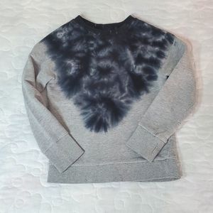 Gymboree Grey & Black Tie-Dyed Sweatshirt, Size Small 5/6
